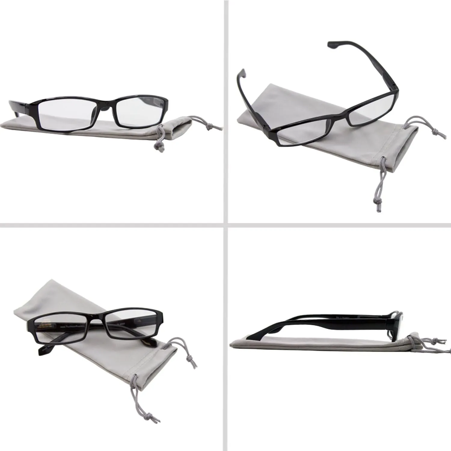 TruVision Readers Reading Glasses, Comfort Spring Hinges for Men and Women, 9501HP