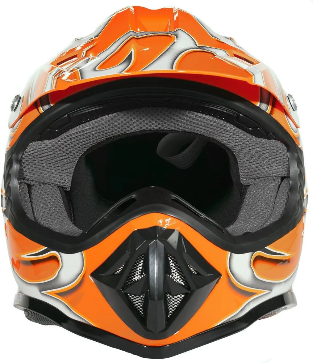 Typhoon Youth Dirt Bike Helmet Off Road ATV Motorcycle MX Kids Motocross