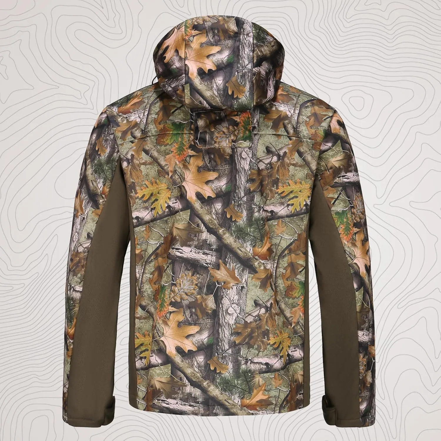 UIIHUNT Hunting Clothes for Men with Fleece Lining, Safety Strap Compatible Water Resistant Silent Hunting Jacket and Pants