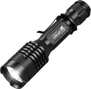 ULTRAFIRE Super Bright LED Flashlight - 1200 High Lumens LED Tactical Flashlight with 3 Modes for Camping, Hiking, Dog Walking UF-2220B
