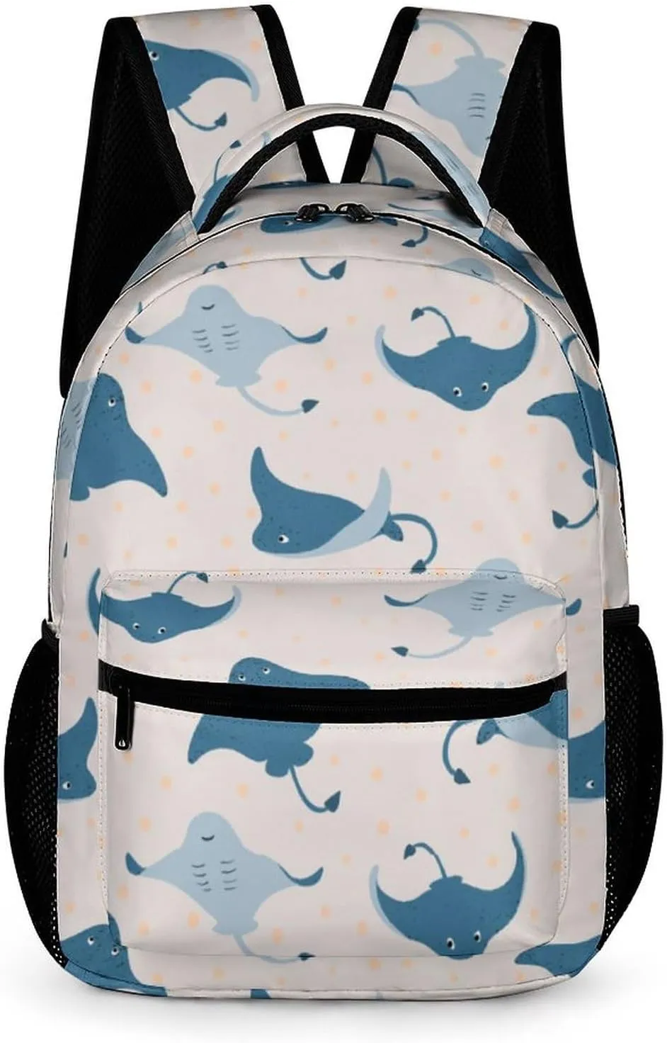 Underwater Stingray Fish Travel Backpack Cute Daypack Laptops Back Pack Purse Computer Bag for Men Women