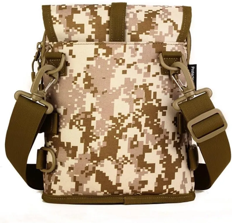 UNISTRENGH Tactical Sling Bag Military Daypack Casual Shoulder Bag Crossbody Duty Gear Molle Chest Pack for Hunting Fishing (Desert-camouflage)