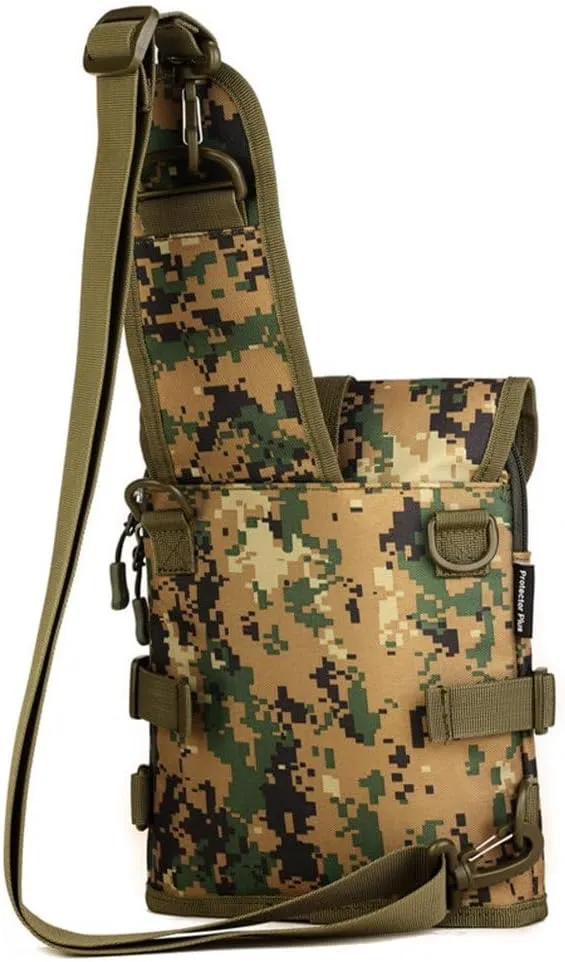 UNISTRENGH Tactical Sling Bag Military Daypack Casual Shoulder Bag Crossbody Duty Gear Molle Chest Pack for Hunting Fishing (Jungle-camouflage)
