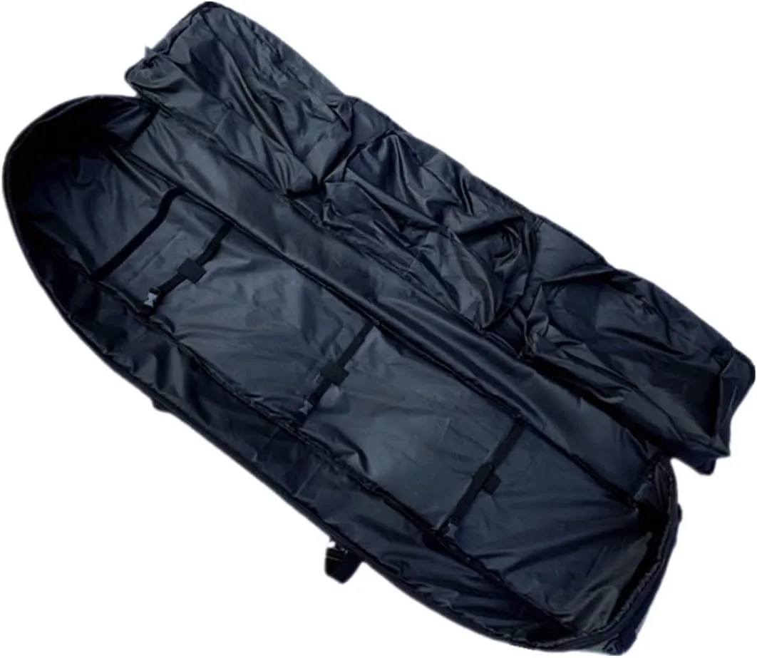 UNISTRENGH Wheelie Fully Padded Snowboard Bag - Air Travel Roller Snowboarding Carry-on Duffel Bag Storage for Board, Boots, Helmet and Snow Skiing Gear