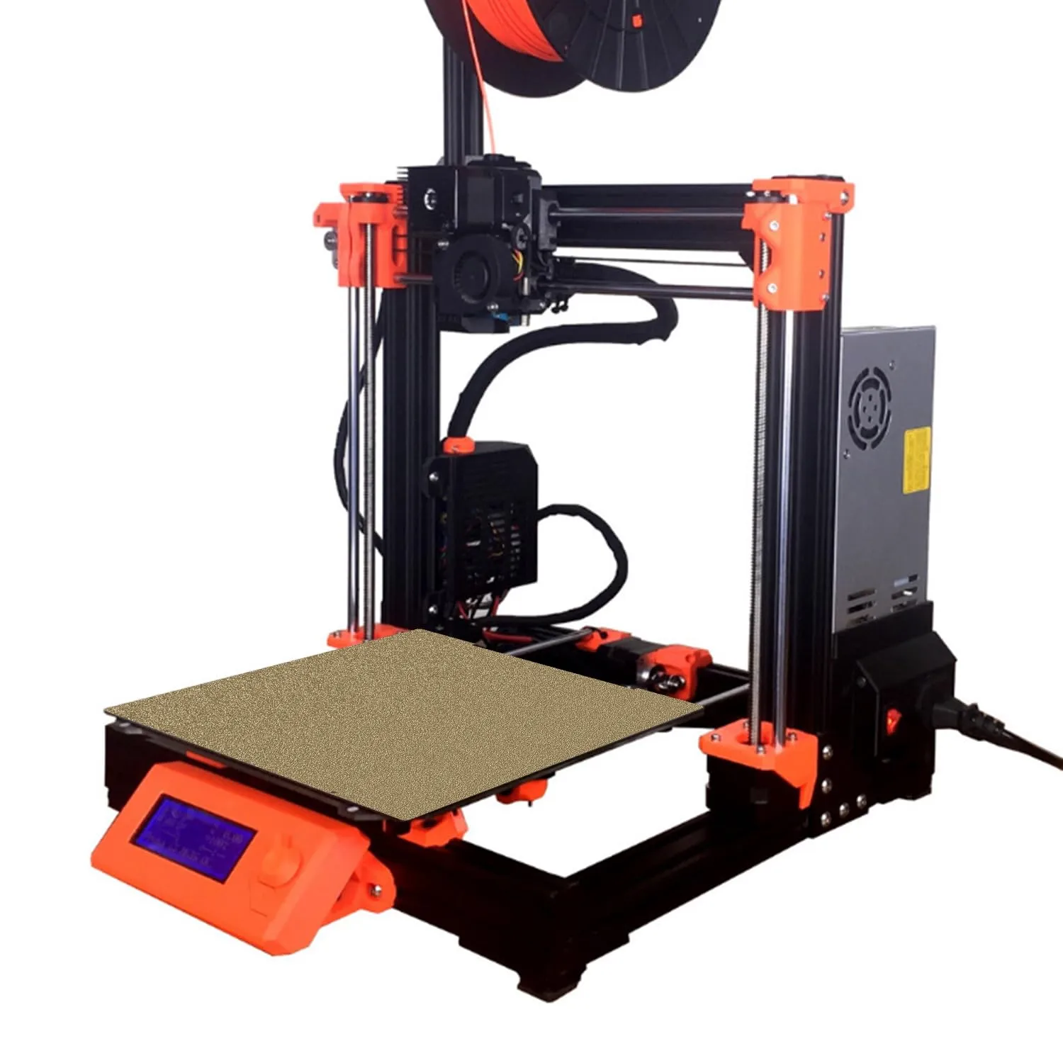 Upgraded Double Sided Textured PEI Sheet for Prusa i3 MK3S MK4, Flexible Spring Steel Build Plate Magnetic Platform 254x241mm for Prusar MK2 MK52 MK3 MK3S MK4 MK3S  MK2.5S 3D Printer.