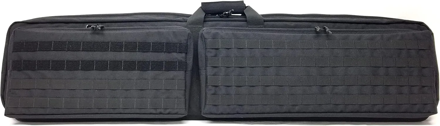 Urban Sniper Drag System, 50 inch, Black | Secure Adjustable Rifle Carrying Case - MOLLE compatible webbing - 1000 Denier Nylon - Adjustable Removable Backpack Straps