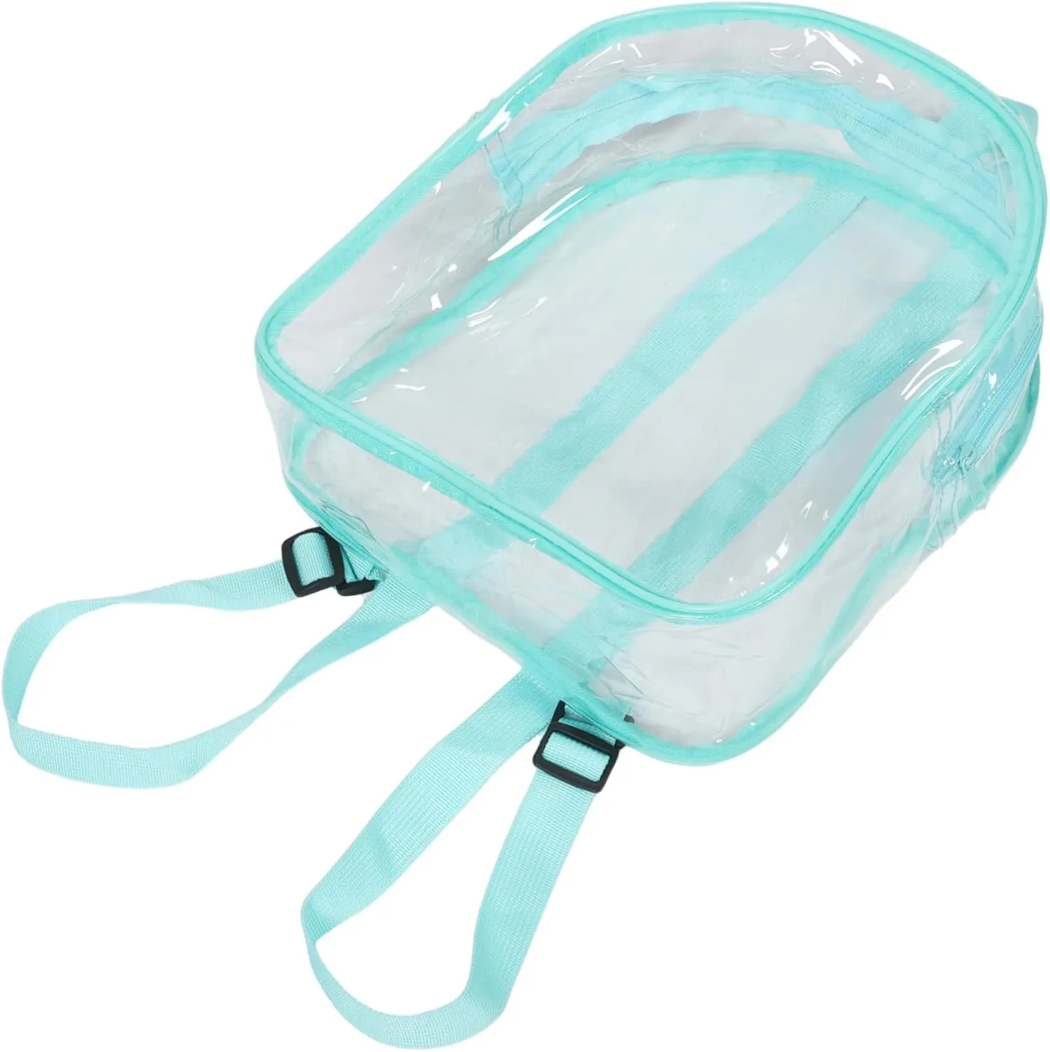 VANZACK Clear Doll Backpack PVC Organizer for Cotton Dolls Plush Easy Clean Transparent Storage Bag for Travel Display
