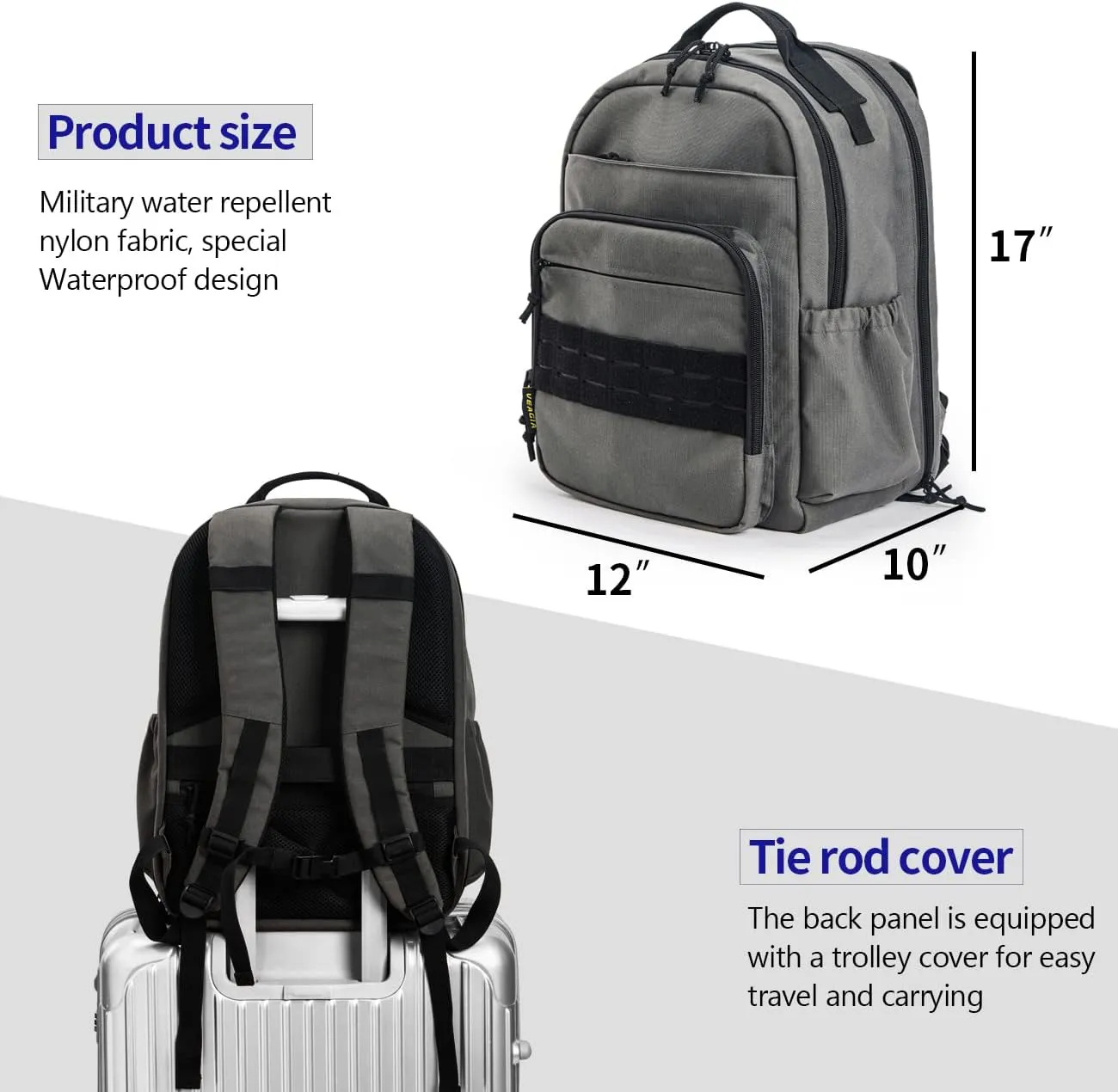 VEAGIA Range Backpack Pistol Range Bag For Handguns And Ammo Gun Cases Pistol Bags With Lockable Explosion-Proof Zippers