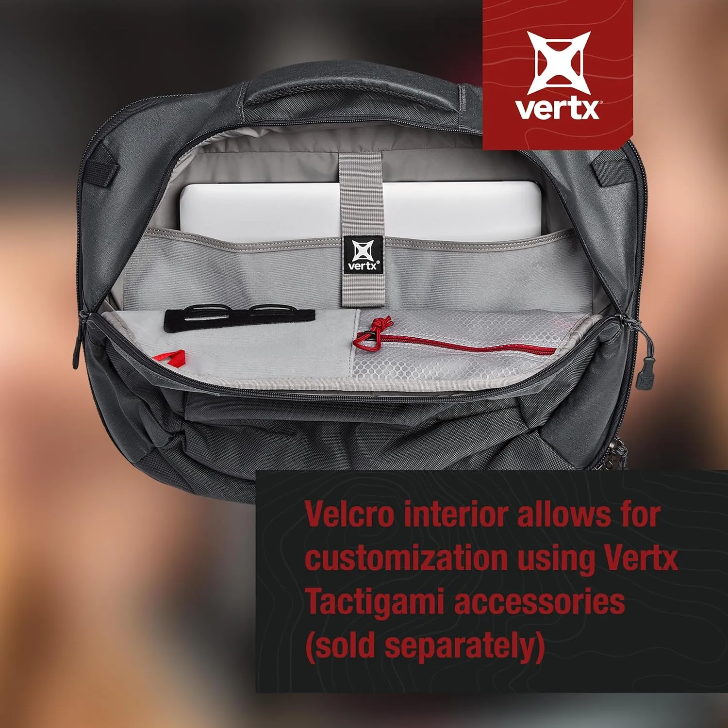 Vertx Keryx Tactical Sling Bag Crossbody 20L Bag for Travel, Work, Conceal Carry (CCW), Tactical Gear, Smoke Grey