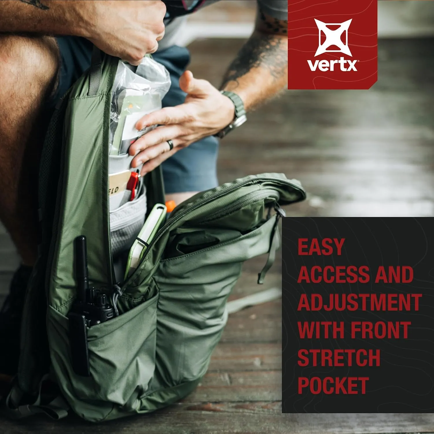 Vertx Long Walks Pack 28L Tactical Backpack Concealed Carry EDC Gear Bag for CCW, Travel, Work, Hiking, Outdoors, It's Black