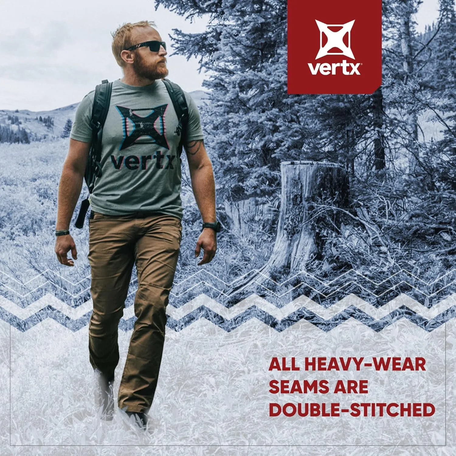Vertx Men's Standard Cutback Technical Pants Tactical Gear with Pockets Lightweight Stretch Quick Dry Athletic Outdoor Pants