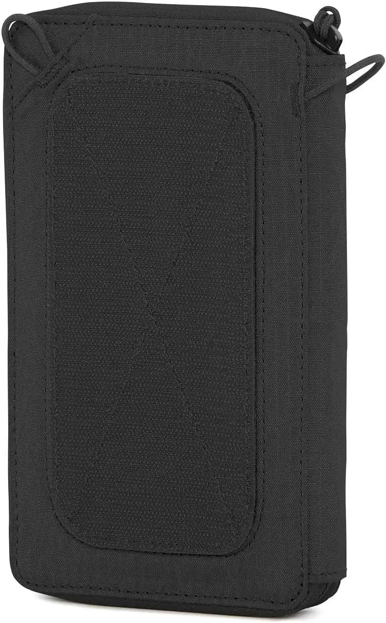 VIKTOS Upscale Travel Wallet | Durable Weather-Resistant Compact Lightweight Tactical Everyday Carry Outdoor Storage Accessory Reinforced with a Carbon Fiber Chassis | 7.5" H x 4.5" W x 1" D, Black