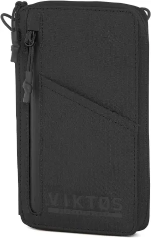 VIKTOS Upscale Travel Wallet | Durable Weather-Resistant Compact Lightweight Tactical Everyday Carry Outdoor Storage Accessory Reinforced with a Carbon Fiber Chassis | 7.5" H x 4.5" W x 1" D, Black