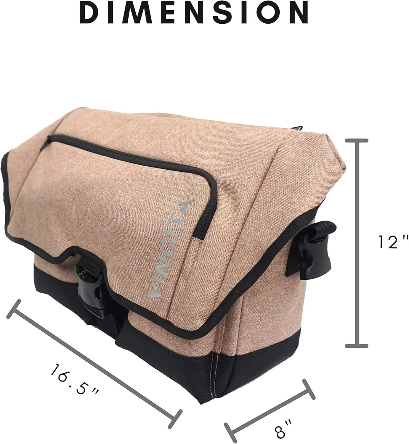 Vincita Birch Front Bag 2.0 for Brompton Folding Bicycle