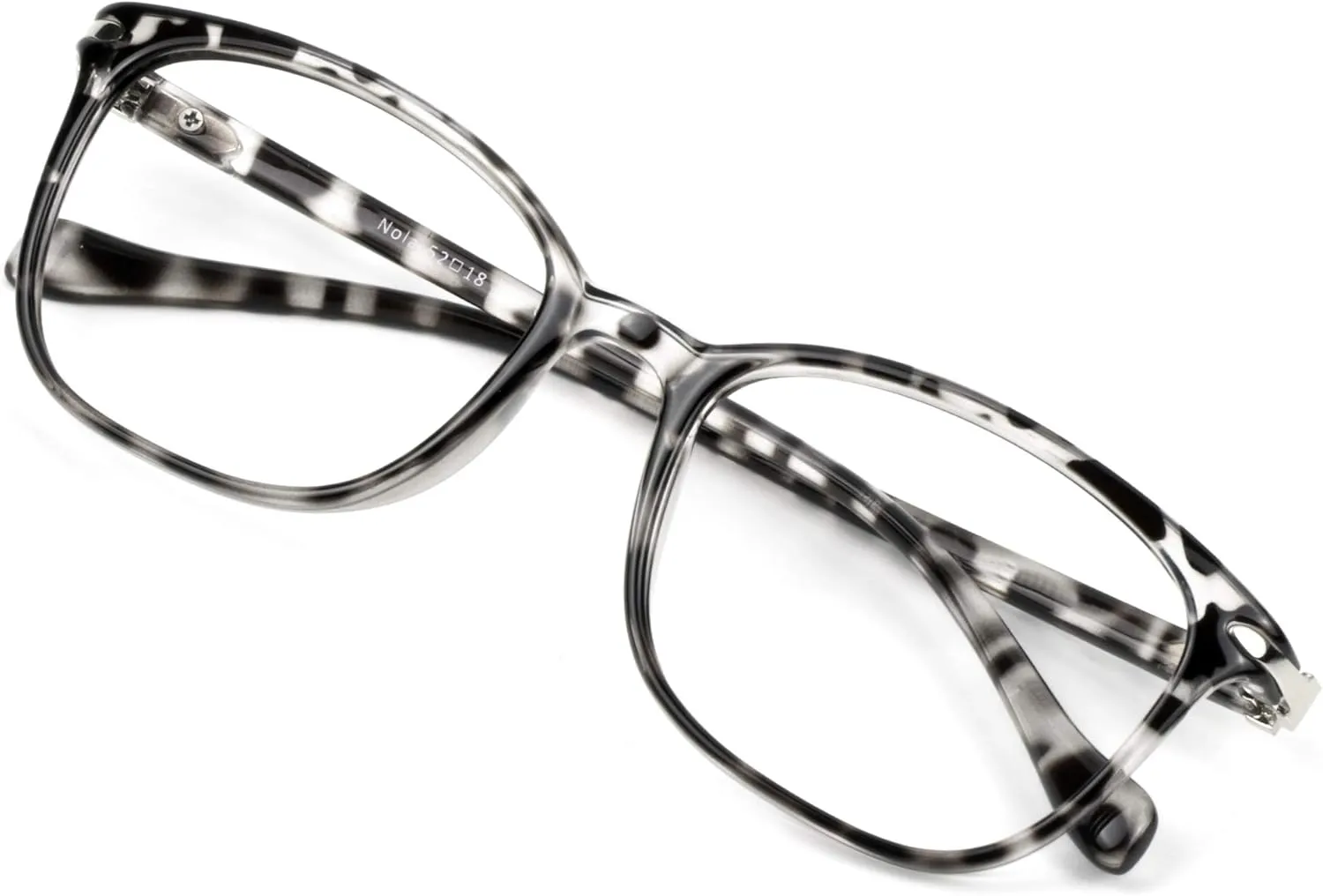 VisionGlobal Blue Light Blocking Glasses for Women/Men, Anti Eyestrain, Computer Reading, TV Glasses, Stylish Square Frame, Anti Glare(Leopard, 0.25 Magnification)