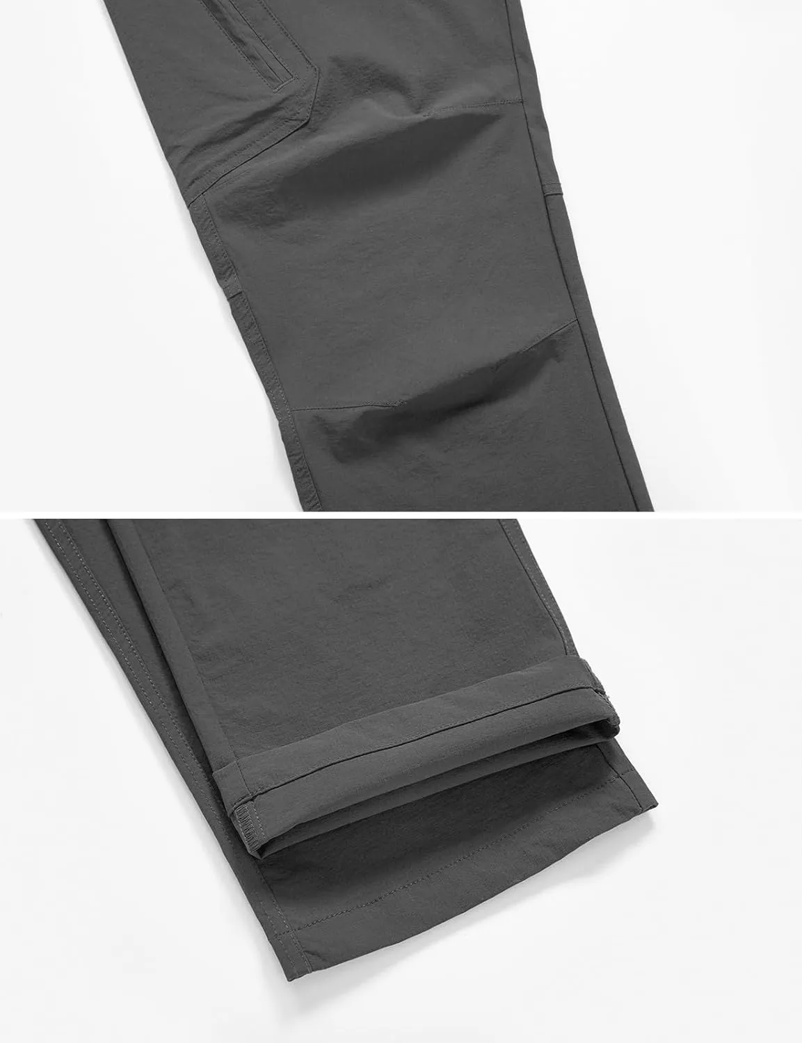 wantdo Men's Hiking Pants Lightweight Quick Dry Waterproof Breathable Tactical Cargo Pants for Outdoor Fishing Travel