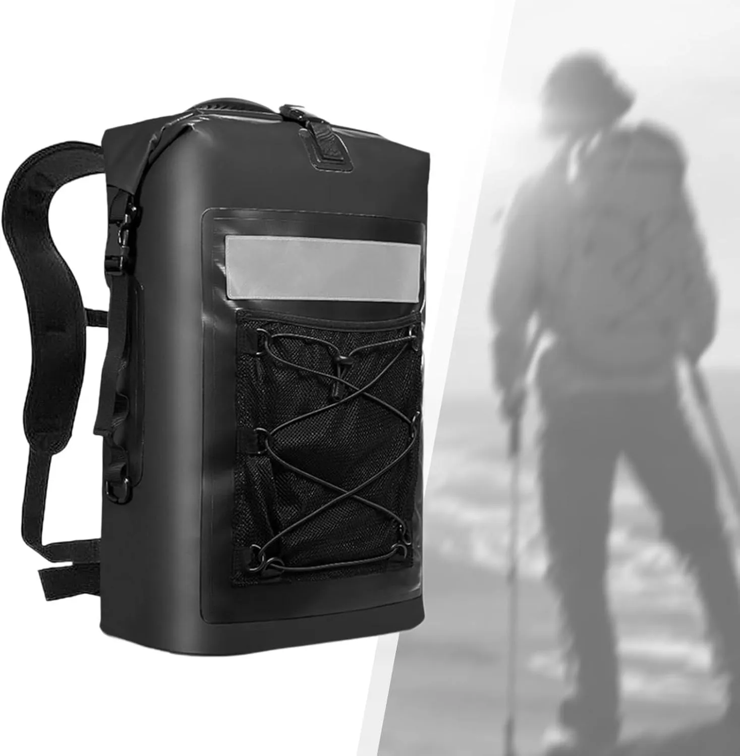Waterproof Dry Bag Backpack Storage Bag 35L Pouch Portable Camping Bag for River Trekking Camping Sailing Surfing Diving