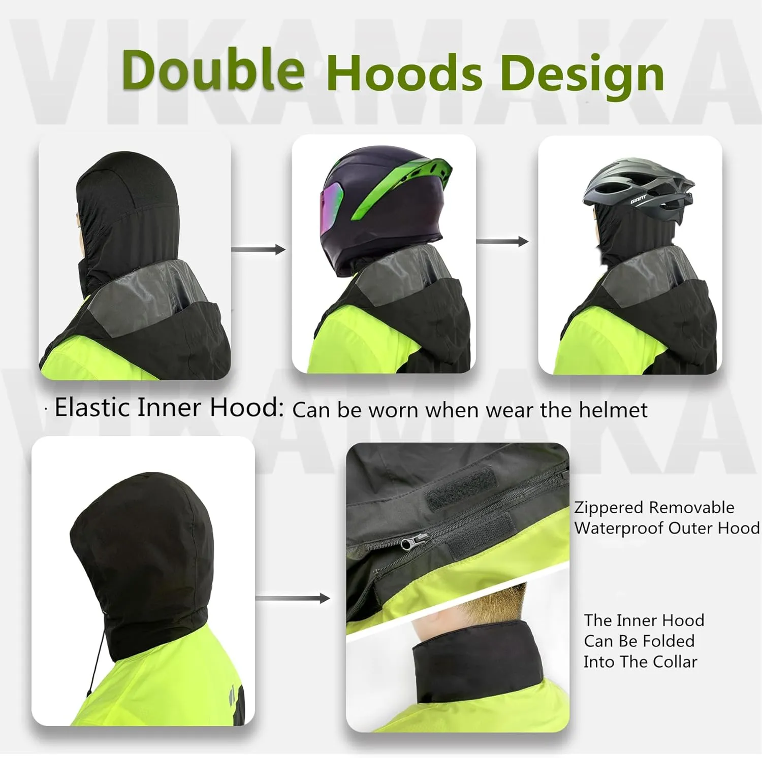 Waterproof Rain Suit for Men,Lightweight Rain Jackets and Pants Portable Reflective for Motorcycle Cycling Rain Gear