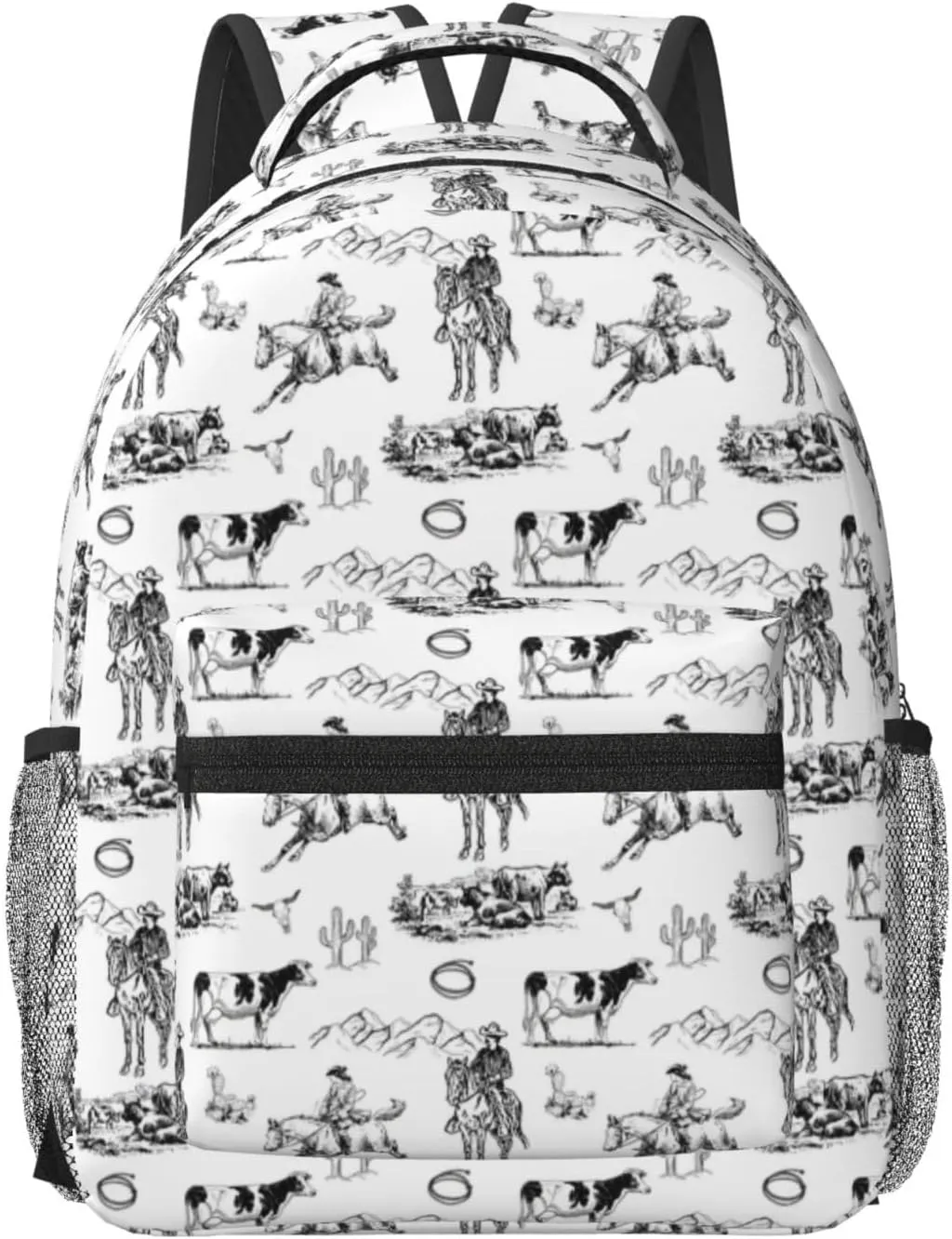 Western Backpack for Women Boho Style Travel Backpack Purse Casual Daypack for Laptop College (#1-Western Scene)
