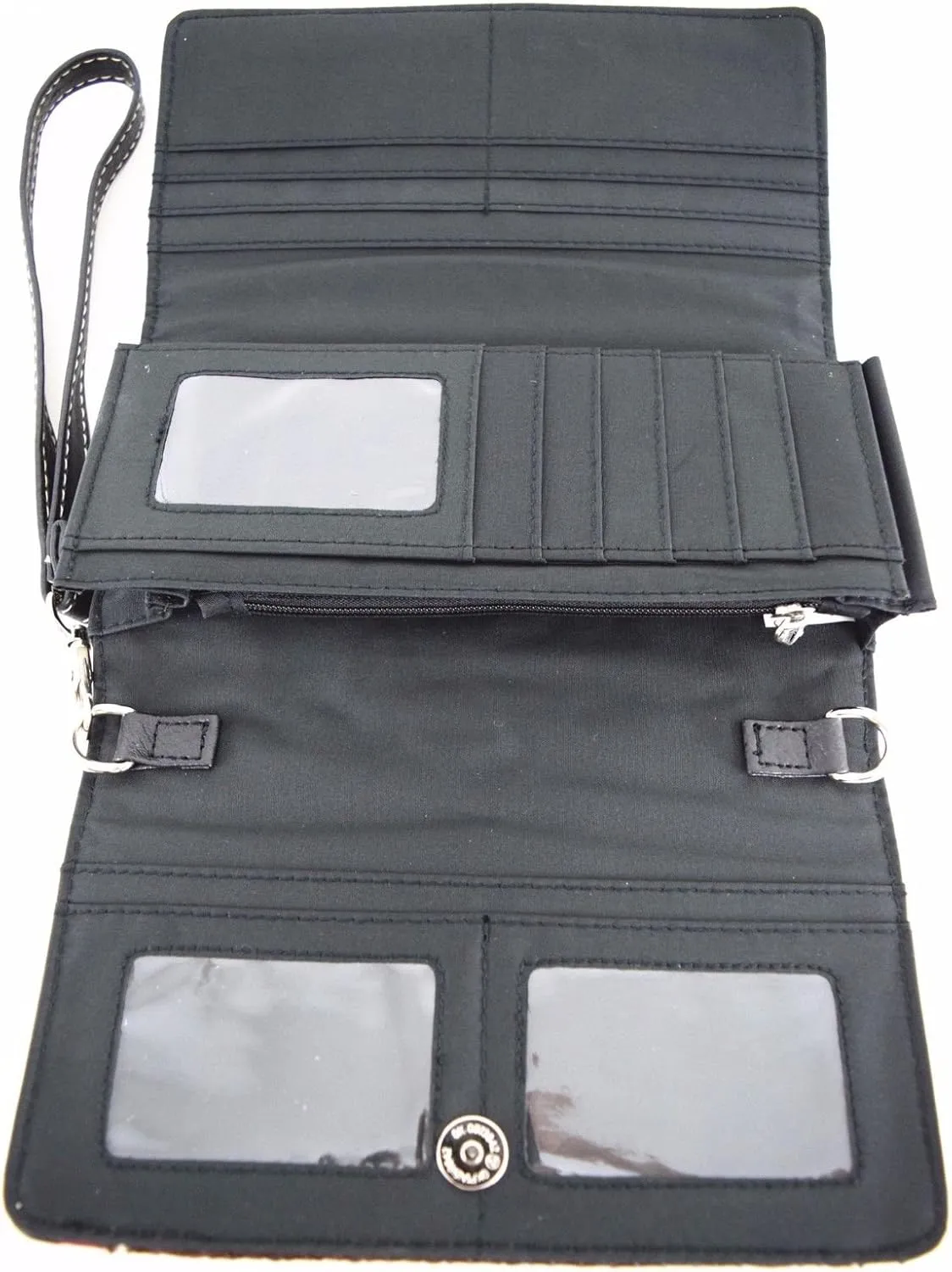 Western Camouflage Cross Wings Country Purse Single Shoulder Bags Clutch Women Blocking Wristlet Wallet