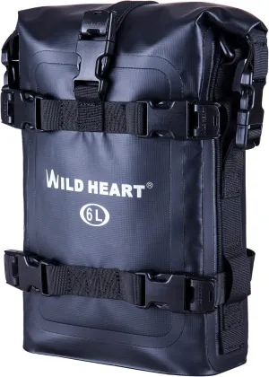 WILD HEART Waterproof Crash Bar Bags 6L/8L/15L Motorcycle Bag used as Motorcycle Luggage Sissy Bar Back Seat Saddle Rack Rear Fender Pouch Dirt Bike Gear Side Tool Bag Pack for moto ATV
