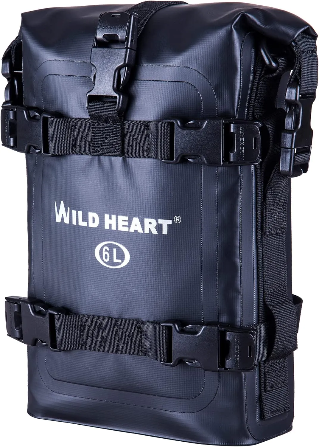 WILD HEART Waterproof Crash Bar Bags 6L/8L/15L Motorcycle Bag used as Motorcycle Luggage Sissy Bar Back Seat Saddle Rack Rear Fender Pouch Dirt Bike Gear Side Tool Bag Pack for moto ATV