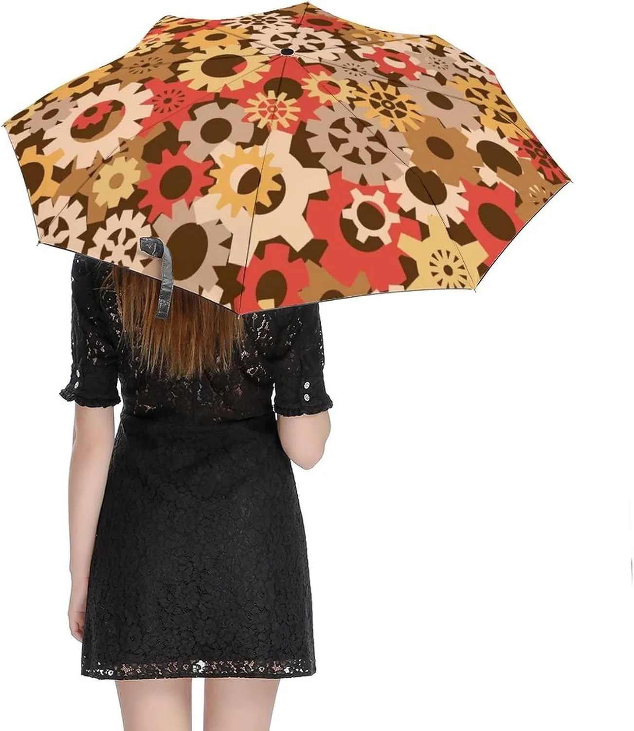 Windproof Travel Umbrellas for Rain,Underwater Creatures Durable & Compact Umbrella-Waterproof Canopy for Backpack, Purse, Portable, Umbrella for Travel