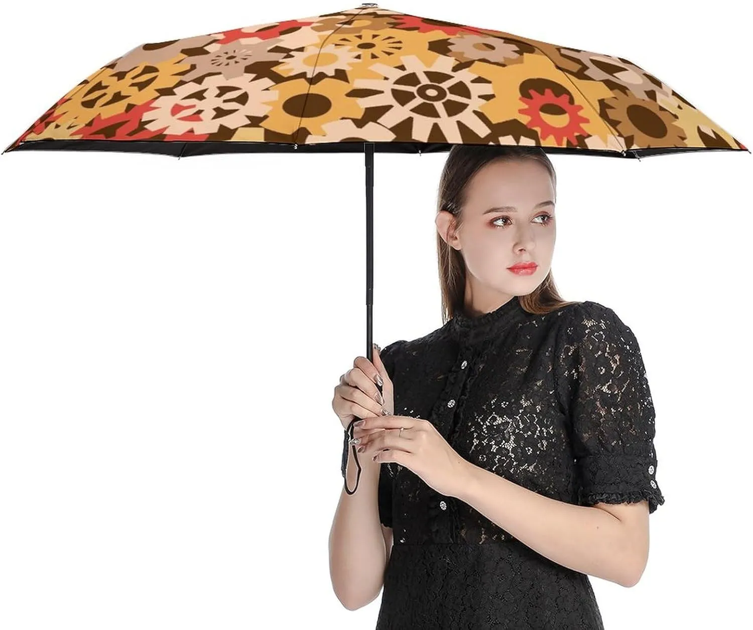 Windproof Travel Umbrellas for Rain,Underwater Creatures Durable & Compact Umbrella-Waterproof Canopy for Backpack, Purse, Portable, Umbrella for Travel