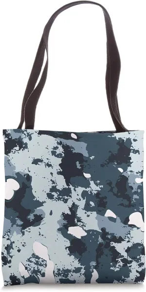 Winter Camouflage Jacket - Snowstorm Camo Print Tote Bag