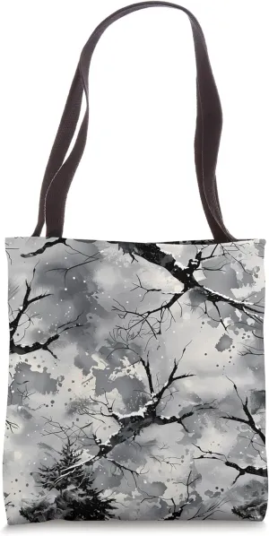 Winter Camouflage Pattern - Frosty Snowstorm Camo Apparel Tote Bag