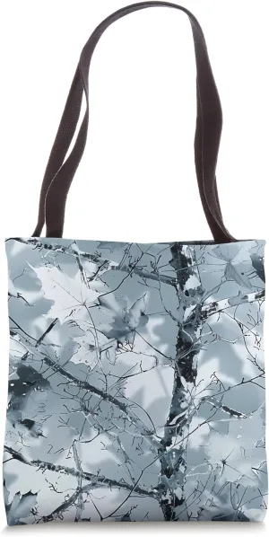Winter Camouflage Pattern - Frosty Snowstorm Camo Apparel Tote Bag