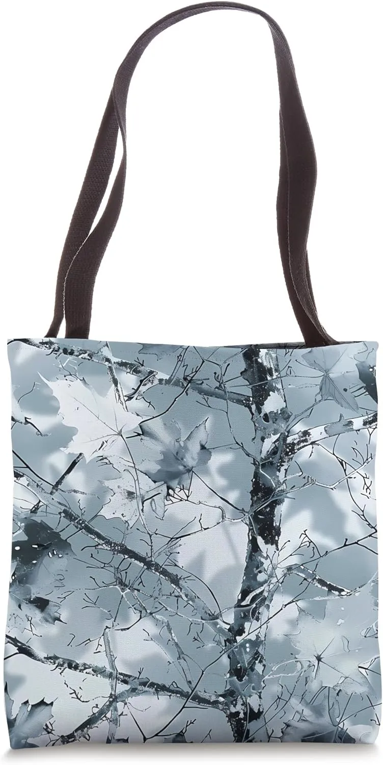 Winter Camouflage Pattern - Frosty Snowstorm Camo Apparel Tote Bag