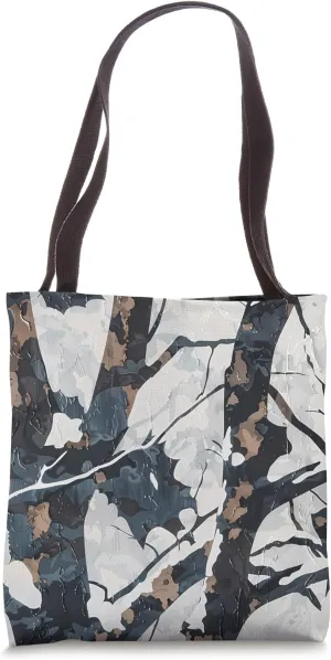 Winter Camouflage Pattern - Frosty Snowstorm Camo Apparel Tote Bag