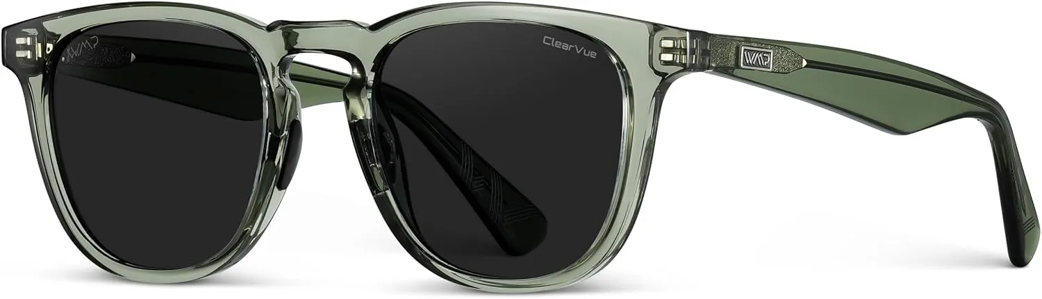 WMP Eyewear – Men’s Polarized Sport & Golf Sunglasses: Round Frame, Anti-Reflective Lenses, Non-Slip Nose Pads, Lightweight
