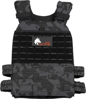 WOLF TACTICAL Adjustable Weighted Vest – WODs, Strength and Endurance Training, Fitness Workouts, Running
