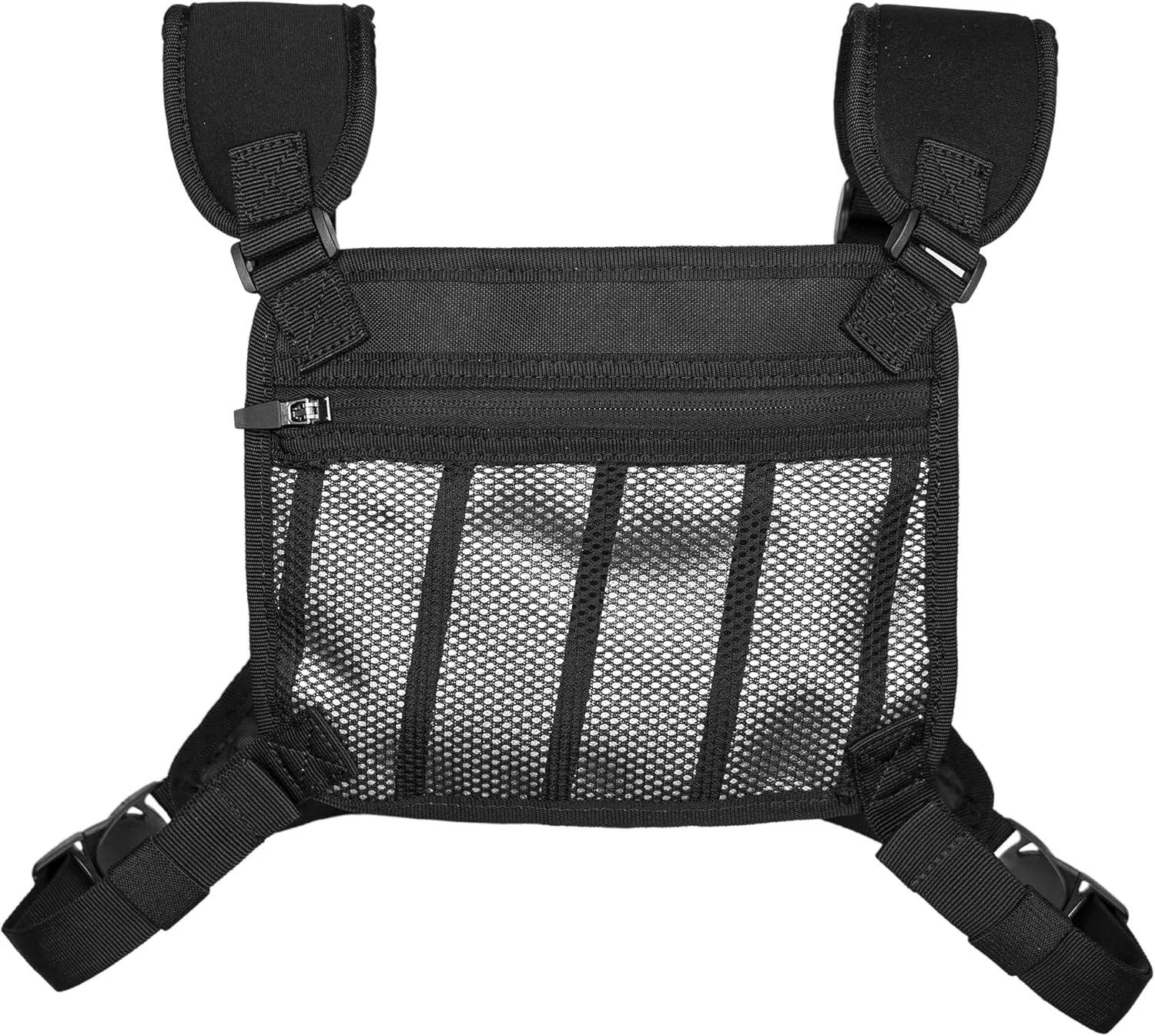 WOLF TACTICAL Compact Chest Pack Running Chest Bag For Men Running Vest Fanny Pack Chest Rig Running Bag, White Camo