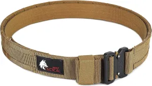 WOLF TACTICAL Molle Duty Belt - Duty Belts Law Enforcement Battle Belts Tactical Gun Belt 1.75” Quick Release Combat Belt