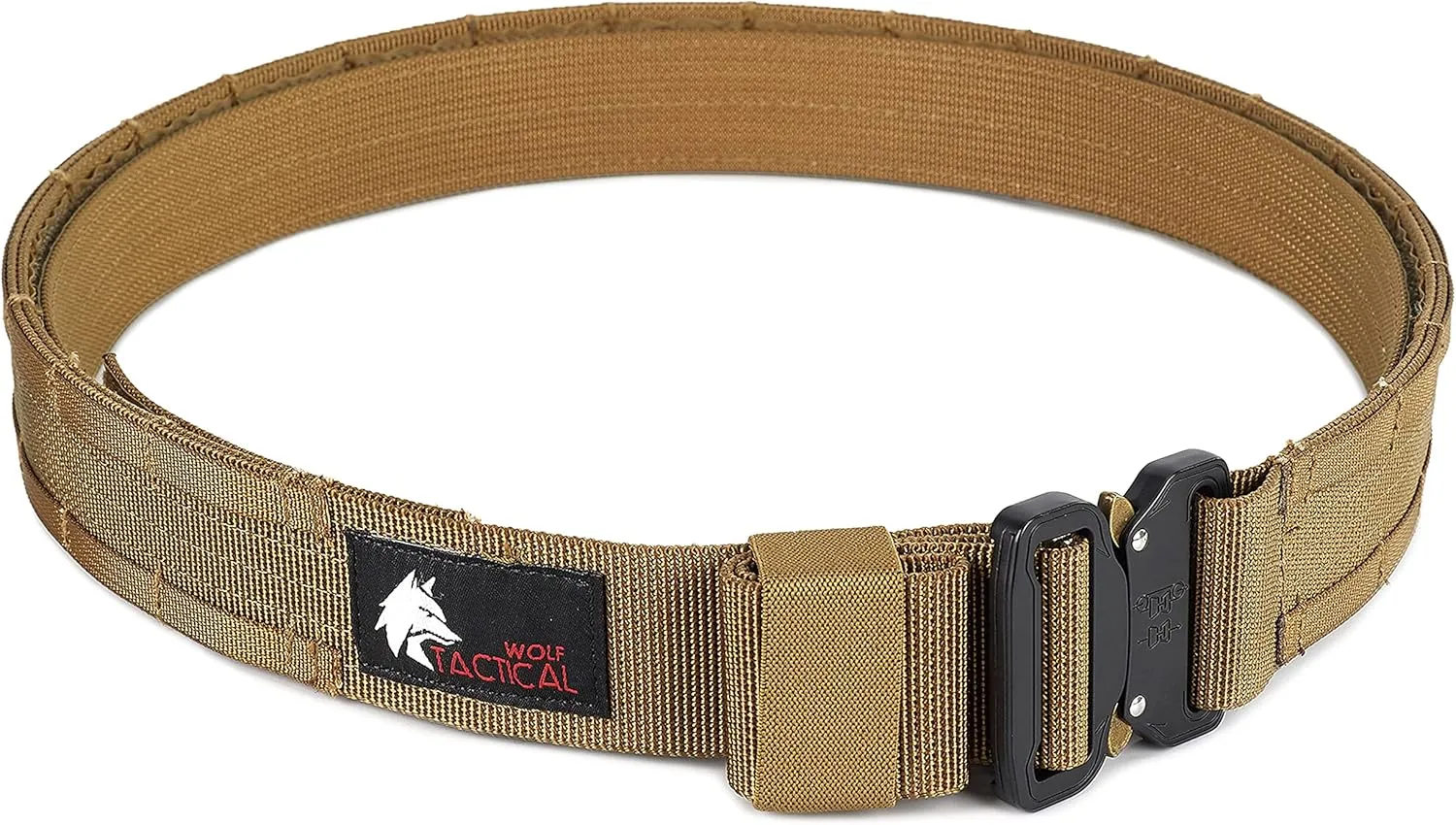 WOLF TACTICAL Molle Duty Belt - Duty Belts Law Enforcement Battle Belts Tactical Gun Belt 1.75” Quick Release Combat Belt