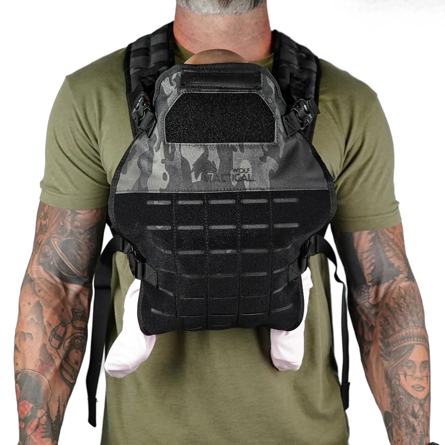 WOLF TACTICAL Toddler and Baby Carrier for Men - Dad Baby Carrier Military Mens Baby Carrier for Infants and Toddlers