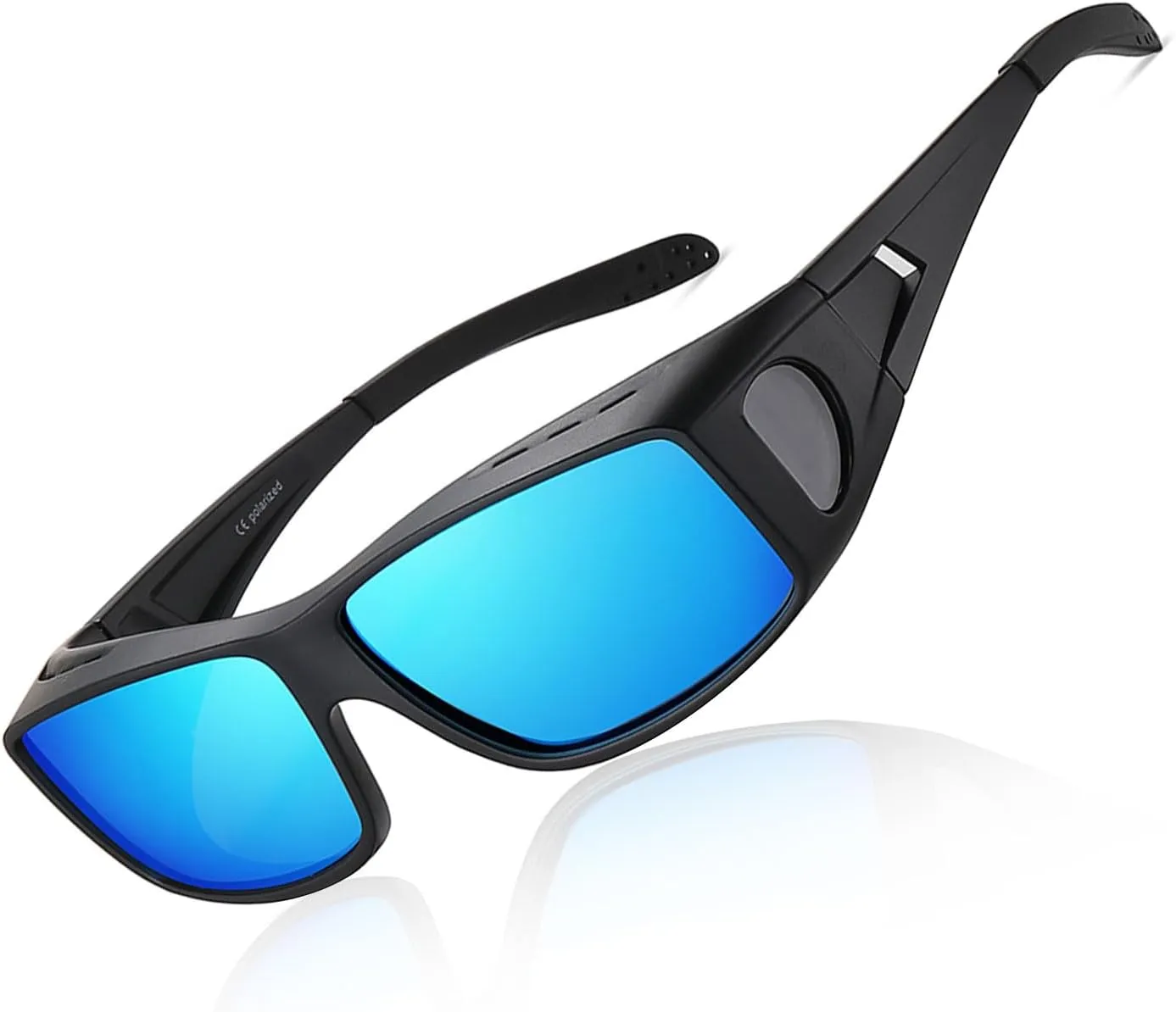 Wzerry Fit Over Glasses Sunglasses for Women Men, Polarized Oversized Sun Glasses for Prescription Glasses UV400 Protection