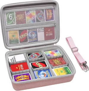 XANAD Card Game Case Fits 3000  Cards, Fits for Baseball Sports playing card/UNO/playing card Against Humanity Card Game and All Other Card Games Expansions (Pink)