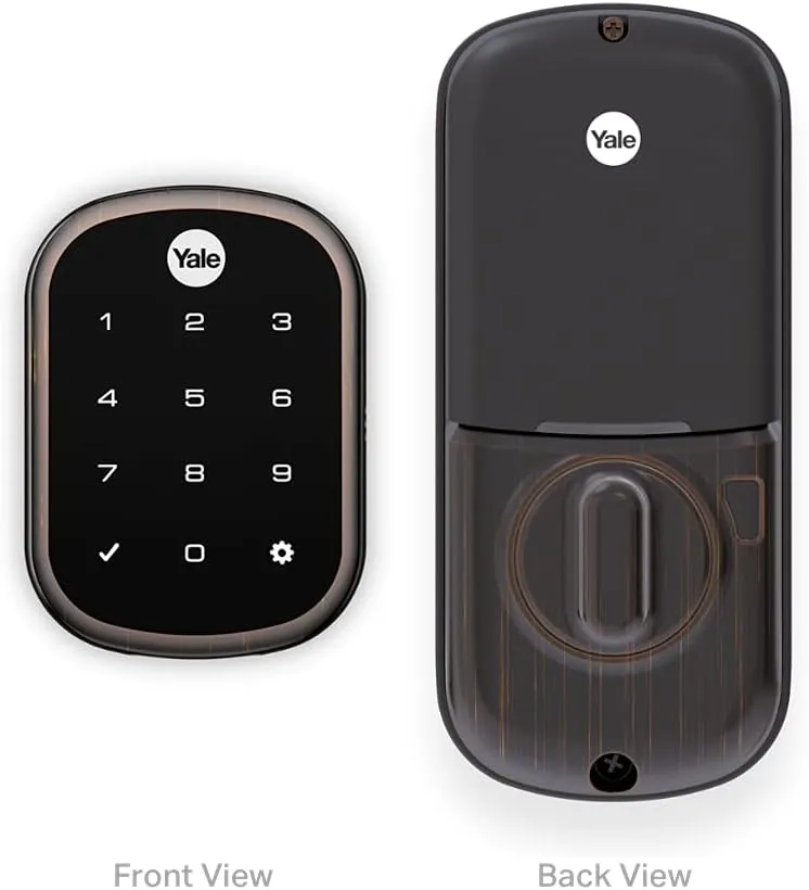 Yale | LiftMaster Smart Lock with Touchscreen Deadbolt - Works with myQ App & Key by Amazon in-Garage Delivery when paired with Smart Garage Hub (sold separately), Oil Rubbed Bronze