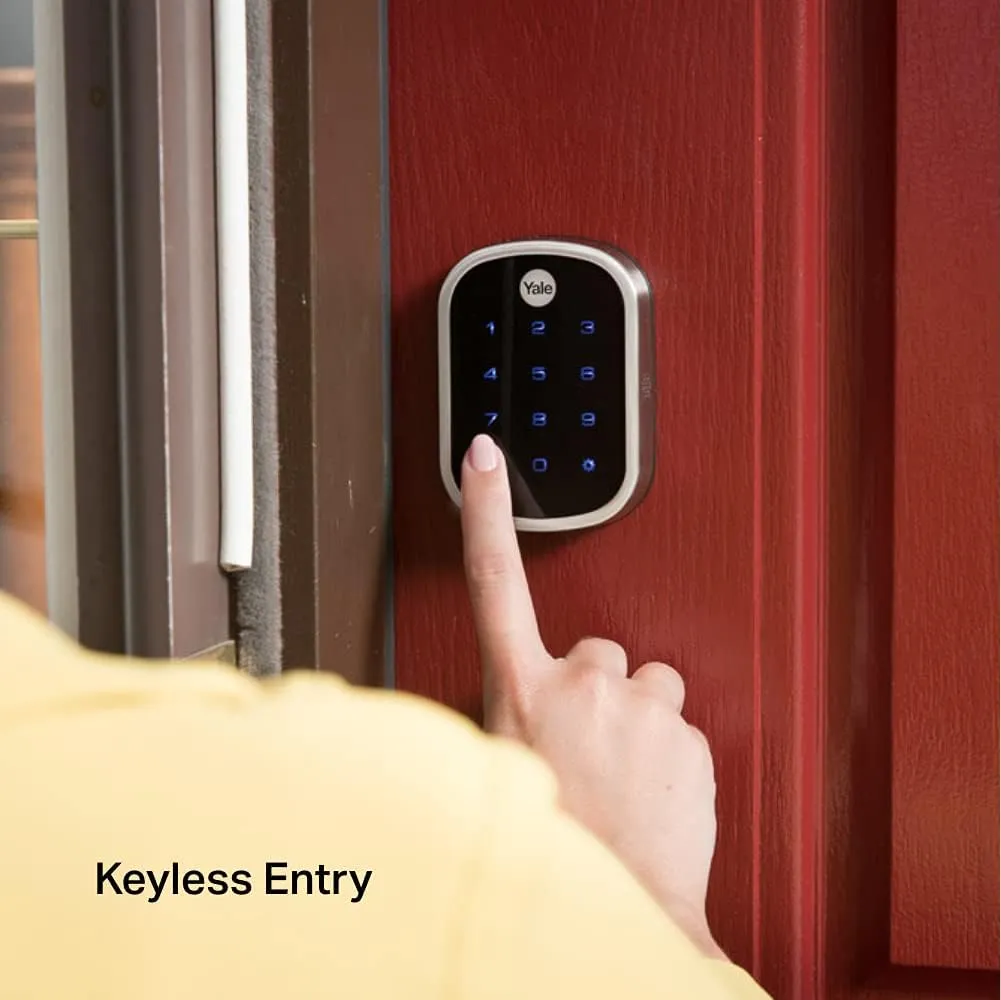 Yale | LiftMaster Smart Lock with Touchscreen Deadbolt - Works with myQ App & Key by Amazon in-Garage Delivery when paired with Smart Garage Hub (sold separately), Oil Rubbed Bronze