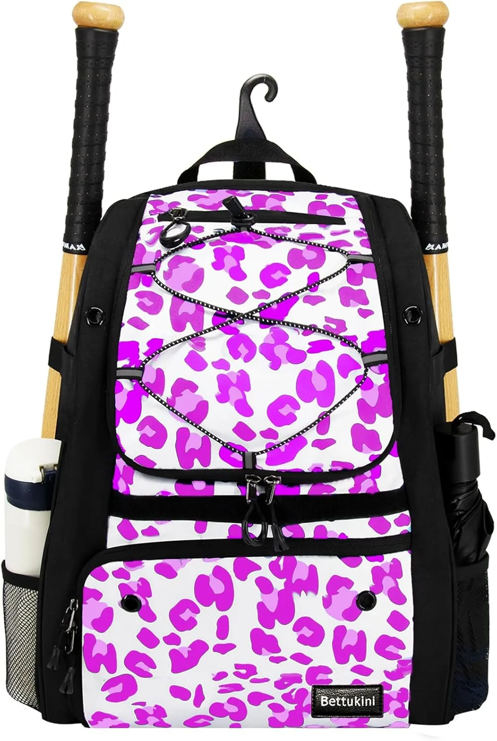 Youth Baseball Bag with Vented Shoe Compartment, Softball Bat Bag for Batting Mitten, Helmet, Teeball Gear - Adult Boys Girls Kids