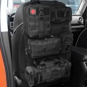 Z8 Tactical Front Seat Back Storage Bag/Hanger Bag Organizer with 5 Bags,Universal fits for All Vehicel