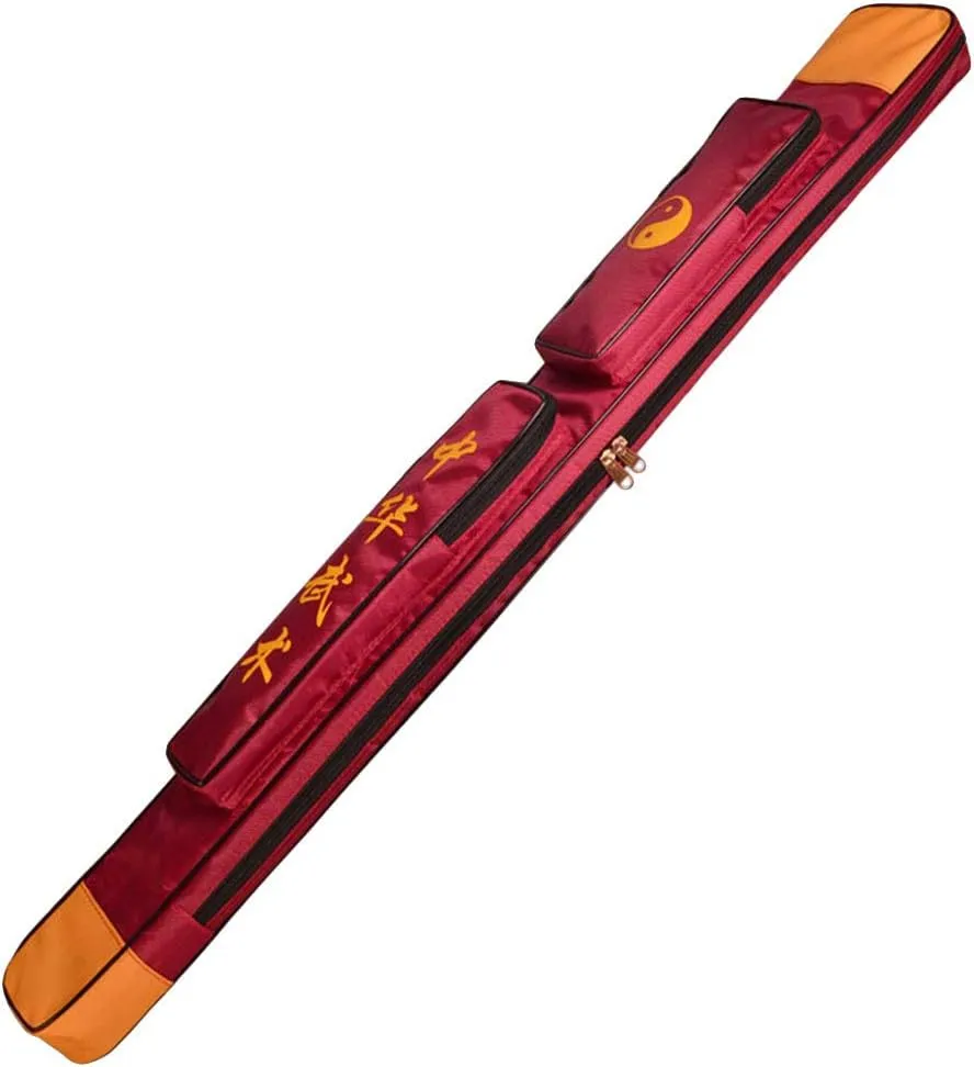 ZooBoo Taichi Sword Bag - Martial Arts Weapon Shoulder Bag Chinese Kung Fu Sword Case for Single & Double Bladed Swords