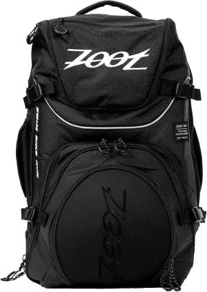 Zoot Ultra Tri Bag, Triathlon Transition Backpack with Wet Storage for Men & Women Athletes, Race Day, Travel & Train, Black