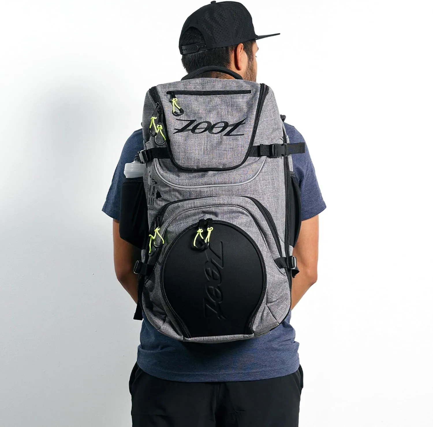 Zoot Ultra Tri Bag, Triathlon Transition Backpack with Wet Storage for Men & Women Athletes, Race Day, Travel & Train, Black